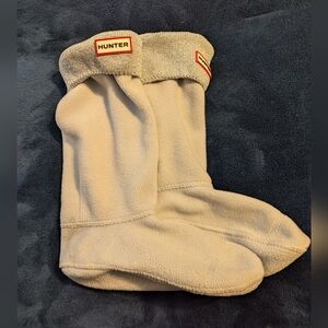 Hunter Kids Silver Shimmer ❄️ Fleece Original Tall Boot Liner Socks 4-6